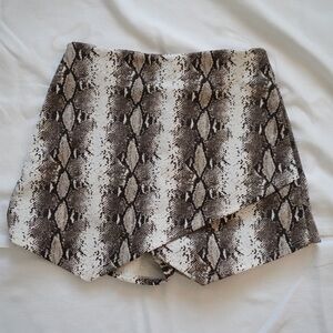 Snake Print Skort